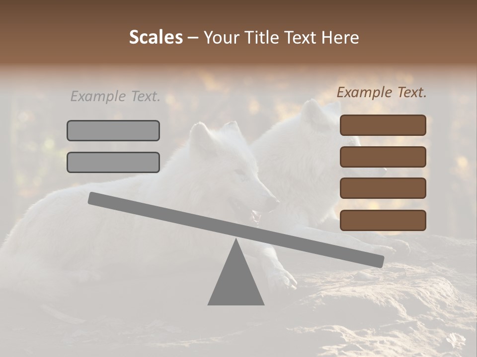 Animal Wild Wolves PowerPoint Template