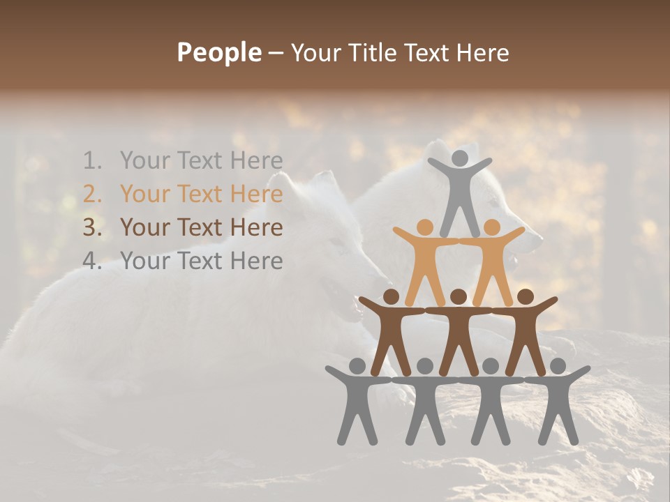 Animal Wild Wolves PowerPoint Template