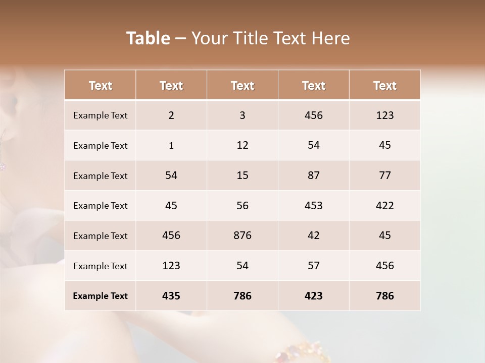 Skin Caucasian Spa PowerPoint Template