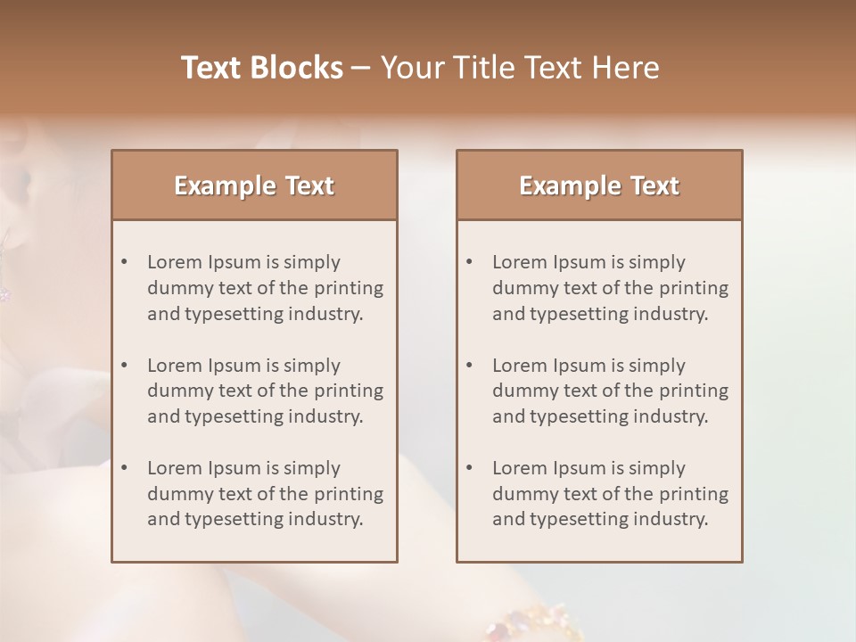 Skin Caucasian Spa PowerPoint Template