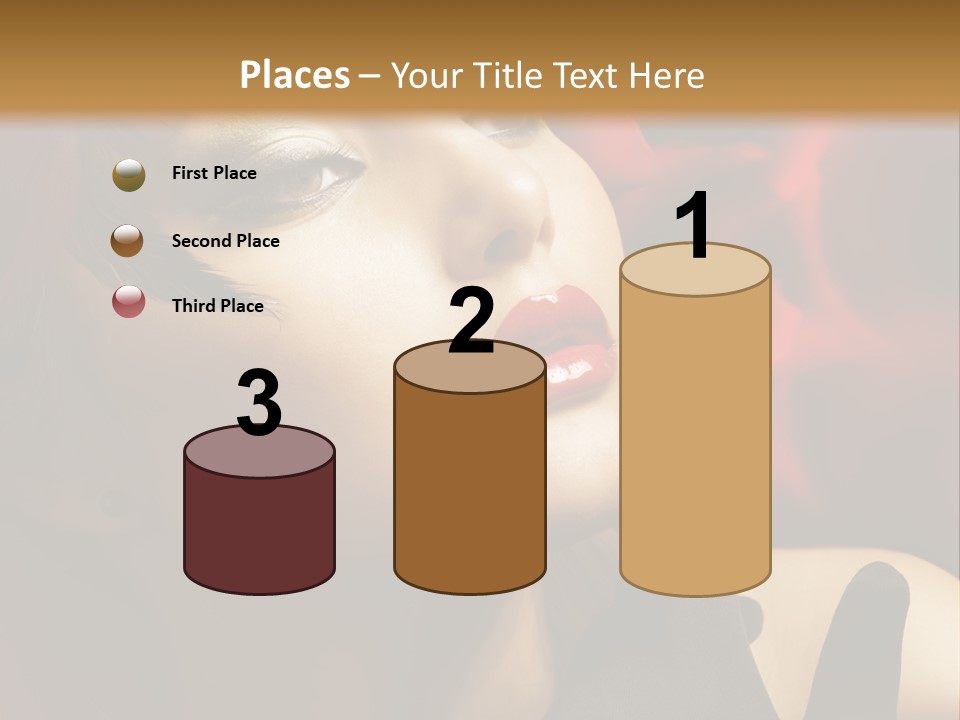 Mouth Classic Girl PowerPoint Template