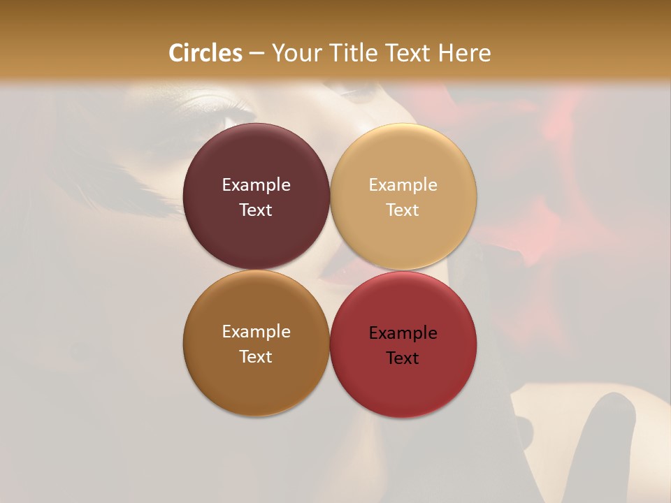 Mouth Classic Girl PowerPoint Template