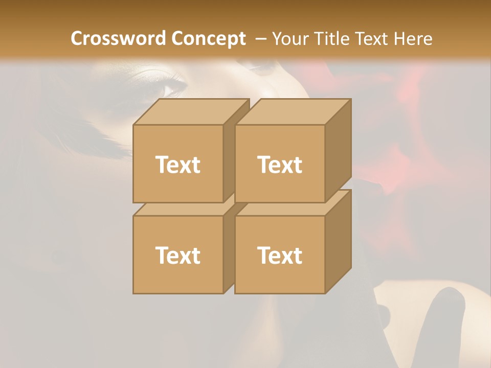 Mouth Classic Girl PowerPoint Template