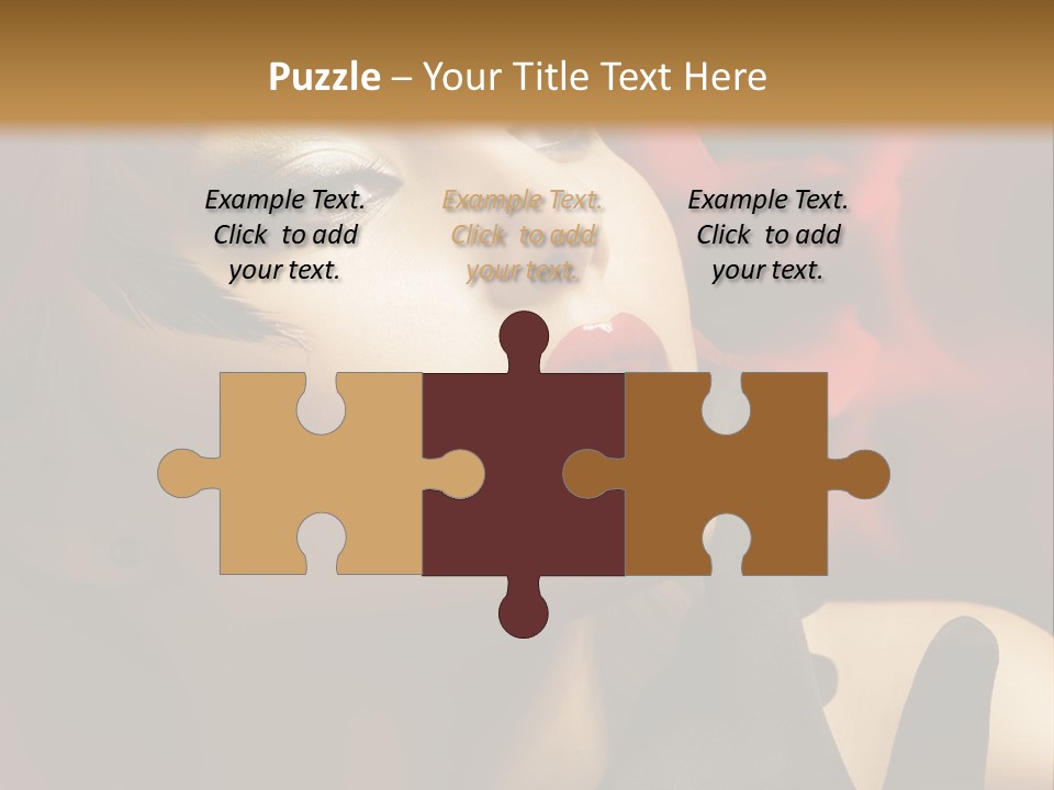 Mouth Classic Girl PowerPoint Template