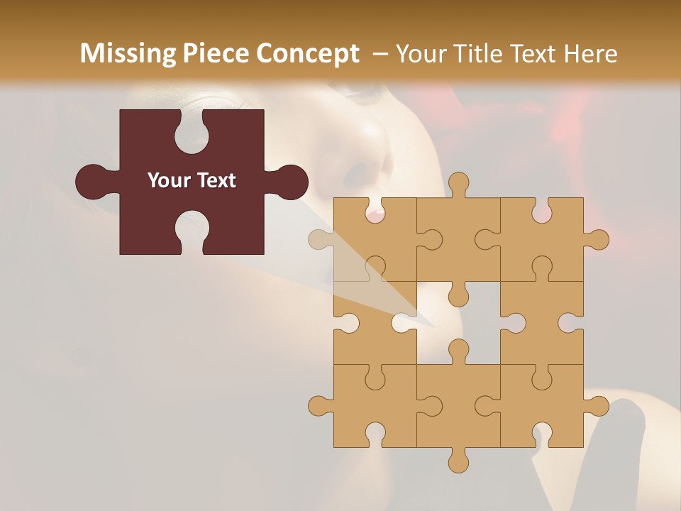 Mouth Classic Girl PowerPoint Template