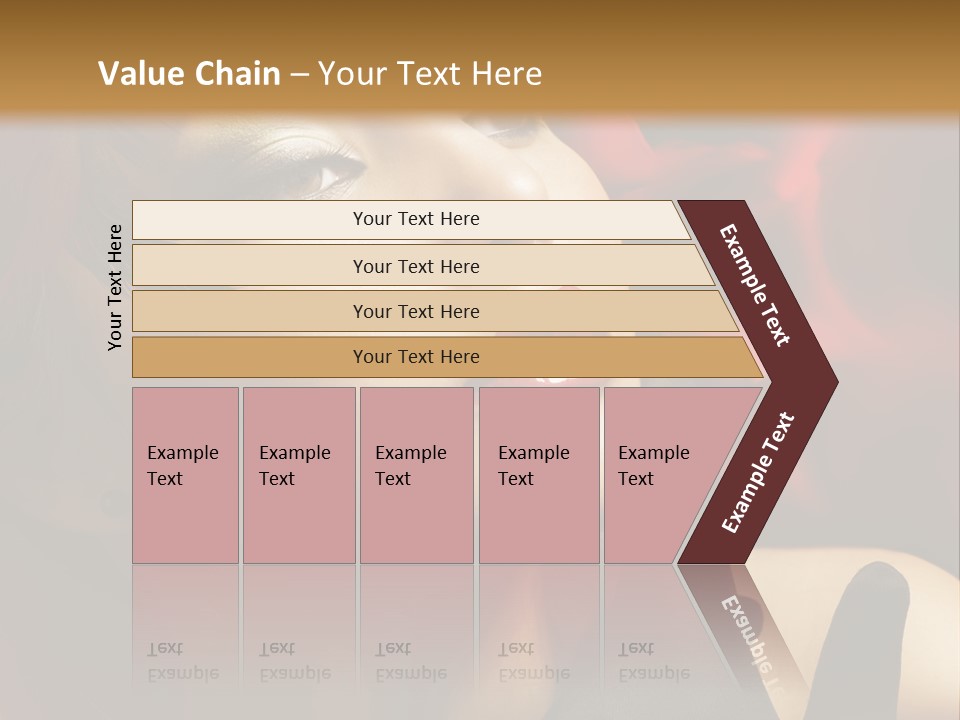 Mouth Classic Girl PowerPoint Template