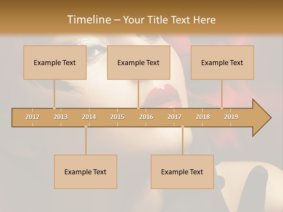 Mouth Classic Girl PowerPoint Template