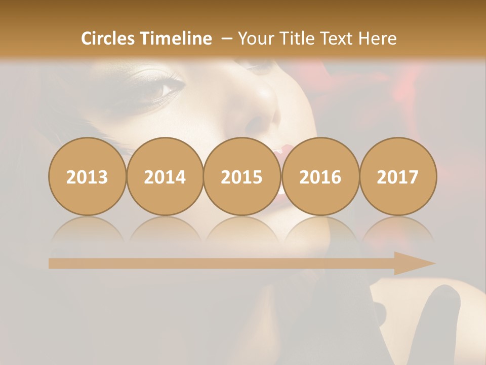 Mouth Classic Girl PowerPoint Template