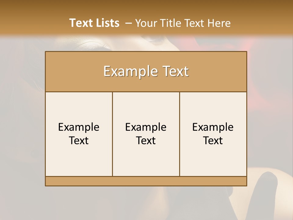 Mouth Classic Girl PowerPoint Template