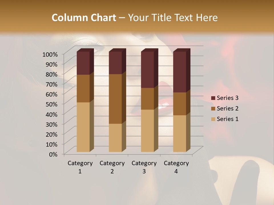 Mouth Classic Girl PowerPoint Template