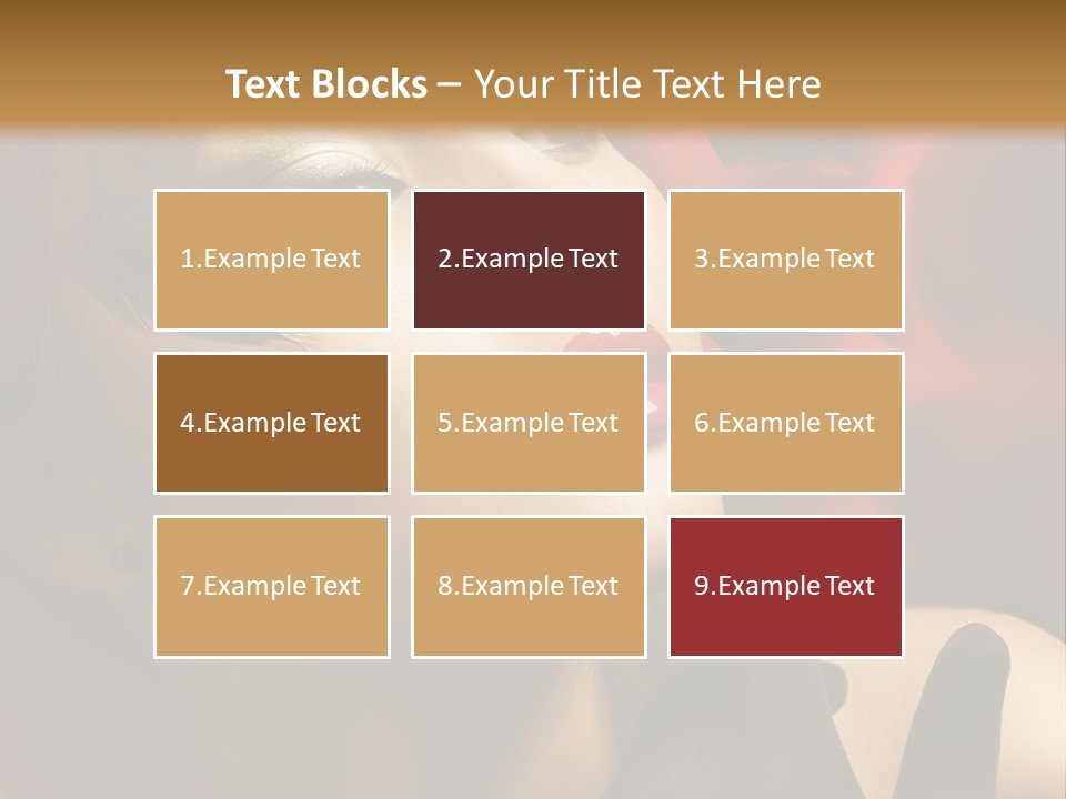 Mouth Classic Girl PowerPoint Template