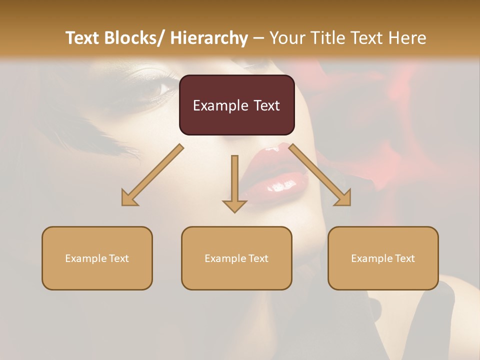 Mouth Classic Girl PowerPoint Template