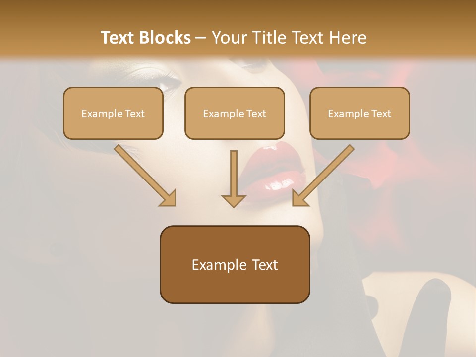 Mouth Classic Girl PowerPoint Template
