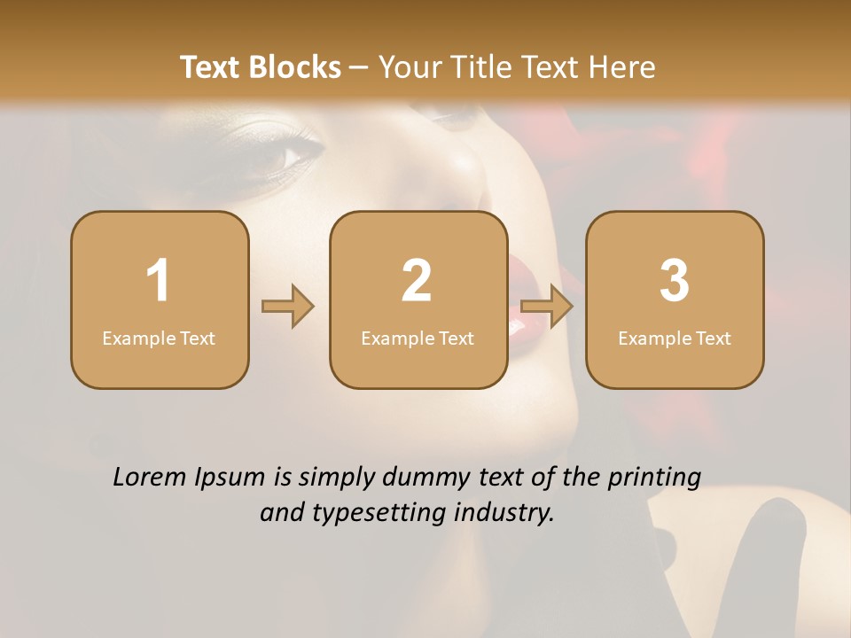 Mouth Classic Girl PowerPoint Template