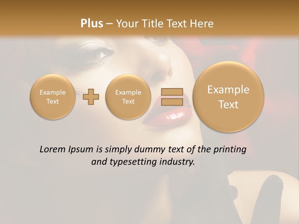 Mouth Classic Girl PowerPoint Template