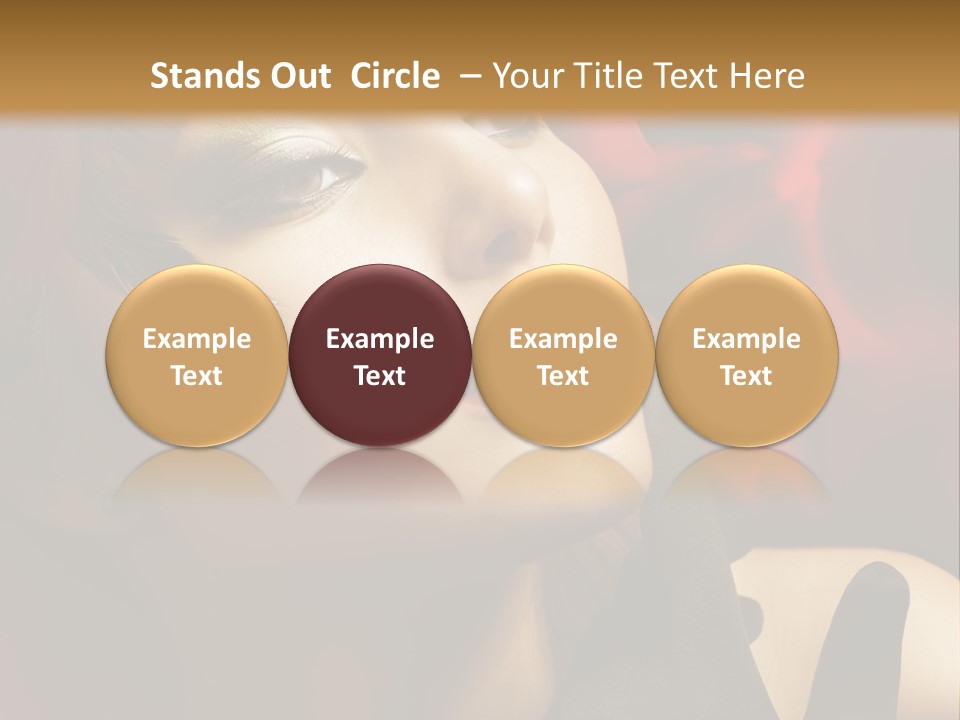 Mouth Classic Girl PowerPoint Template