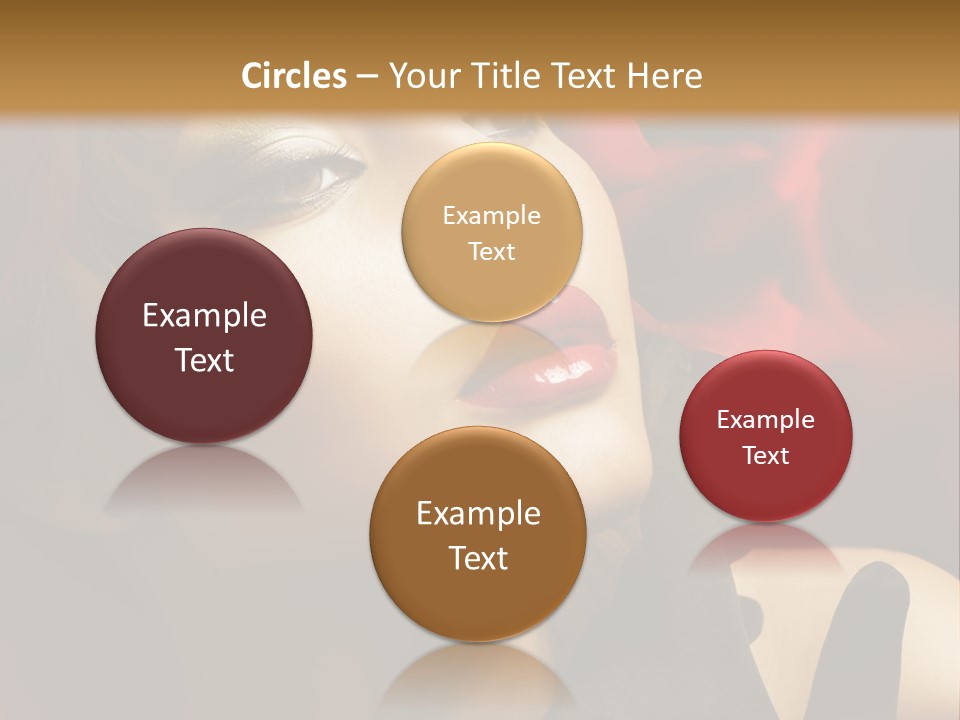 Mouth Classic Girl PowerPoint Template