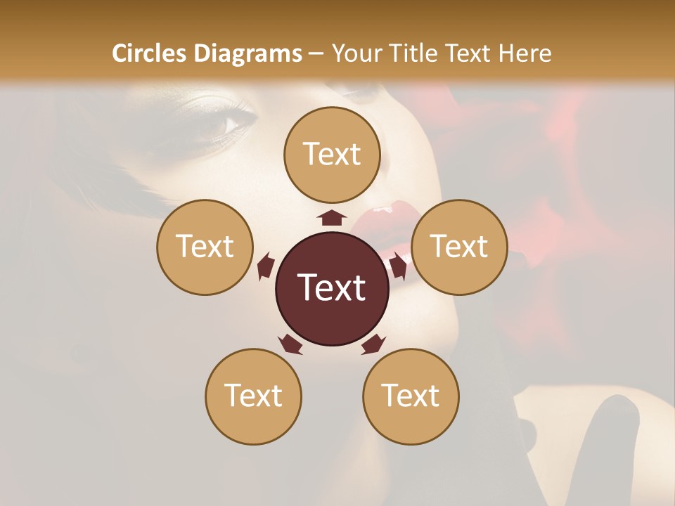 Mouth Classic Girl PowerPoint Template