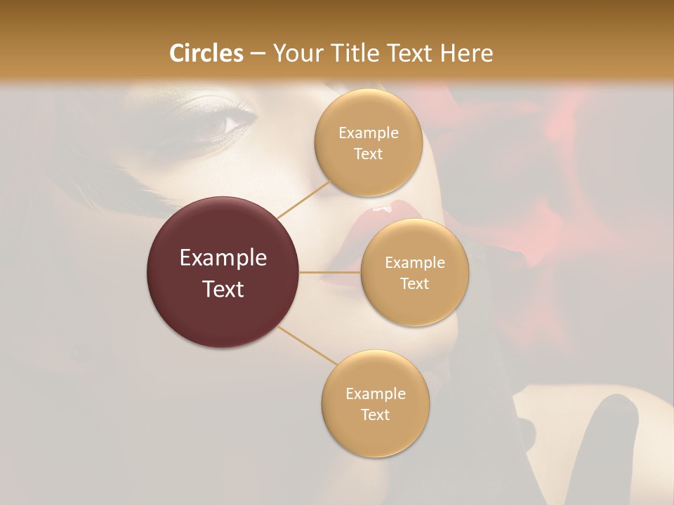 Mouth Classic Girl PowerPoint Template