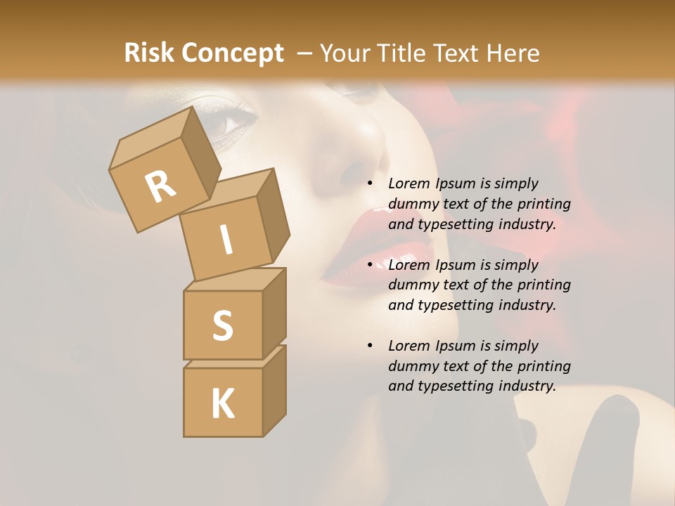 Mouth Classic Girl PowerPoint Template