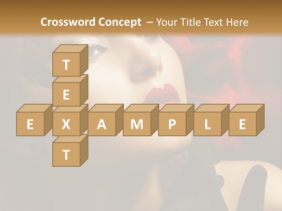 Mouth Classic Girl PowerPoint Template