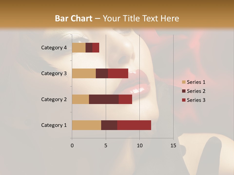 Mouth Classic Girl PowerPoint Template