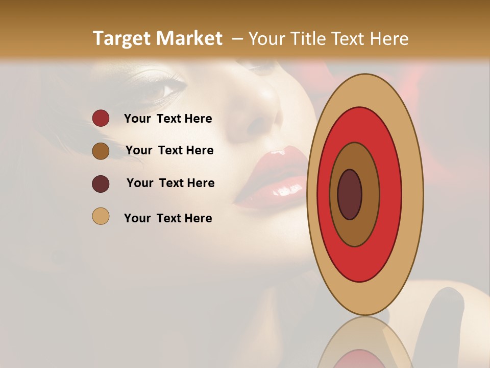 Mouth Classic Girl PowerPoint Template