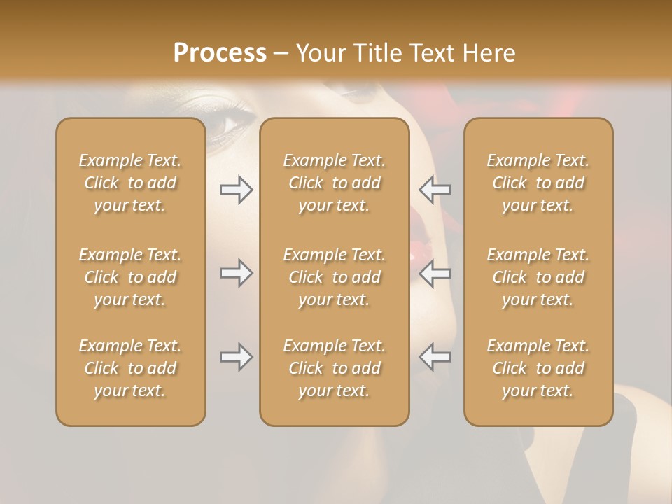 Mouth Classic Girl PowerPoint Template