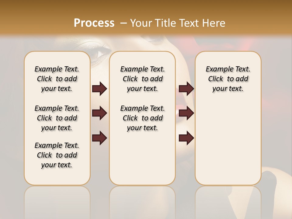 Mouth Classic Girl PowerPoint Template