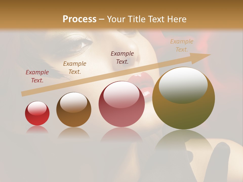 Mouth Classic Girl PowerPoint Template