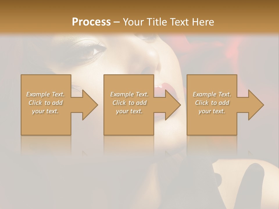 Mouth Classic Girl PowerPoint Template