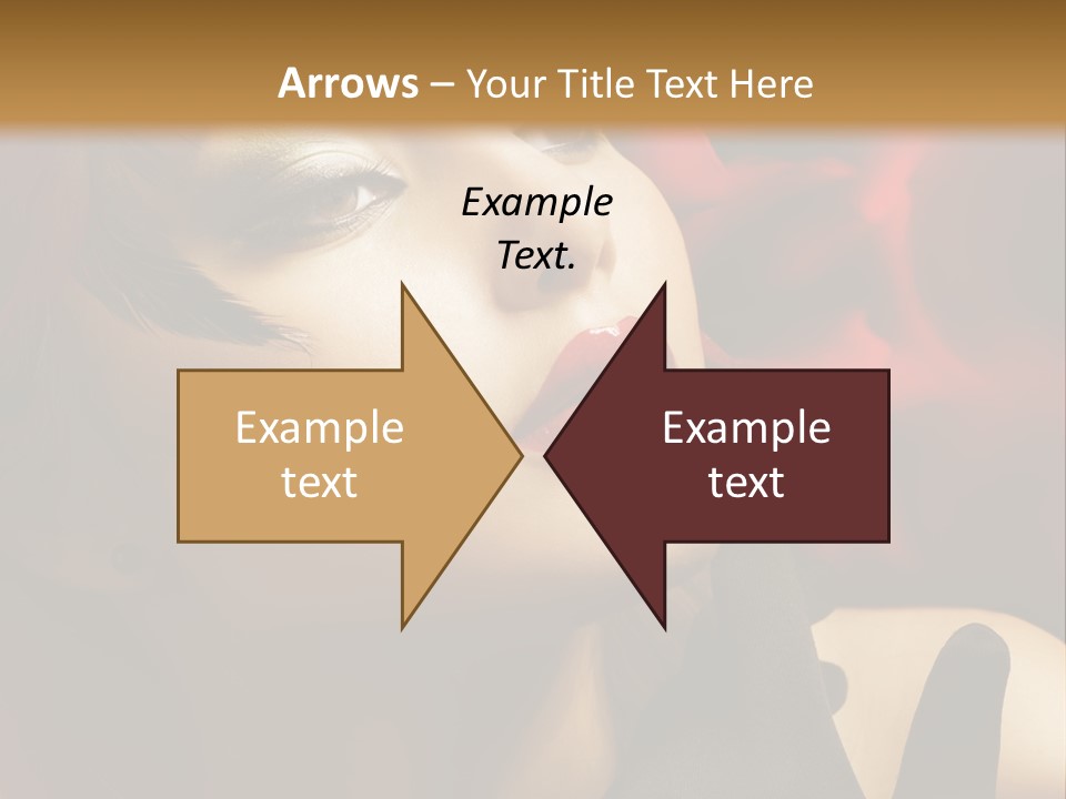 Mouth Classic Girl PowerPoint Template