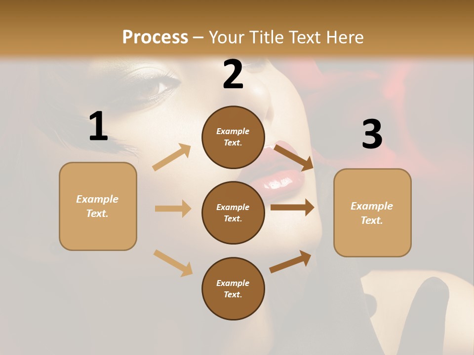 Mouth Classic Girl PowerPoint Template