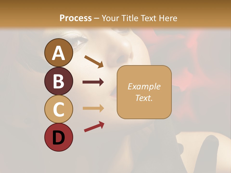 Mouth Classic Girl PowerPoint Template