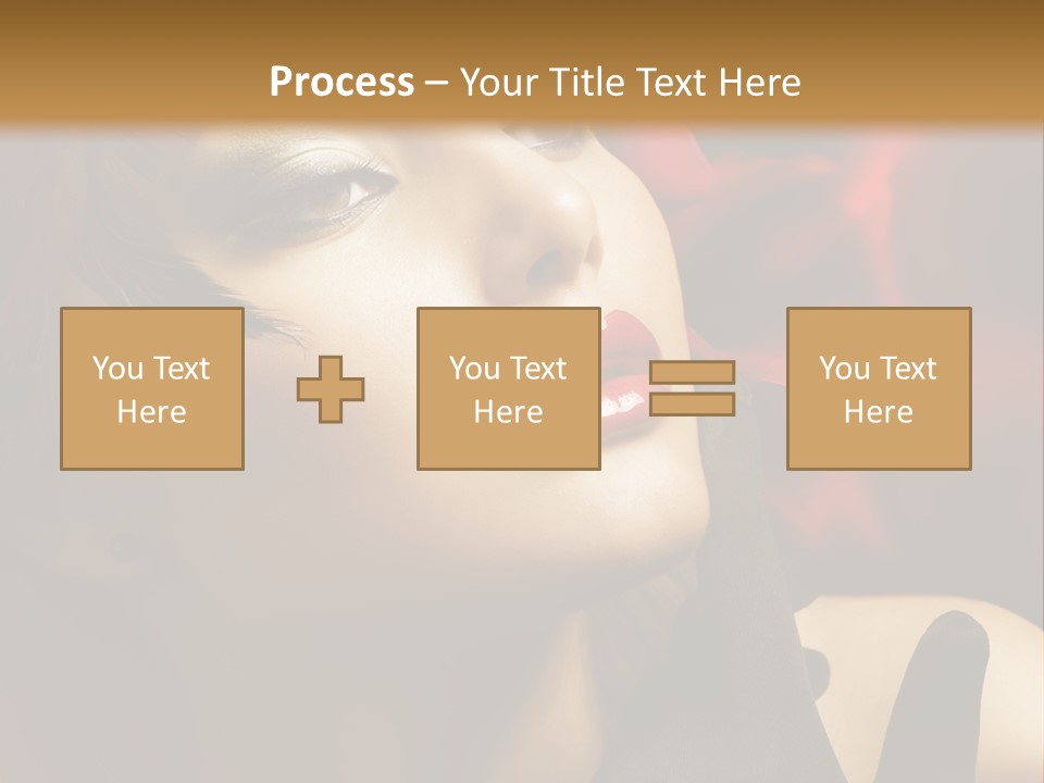 Mouth Classic Girl PowerPoint Template