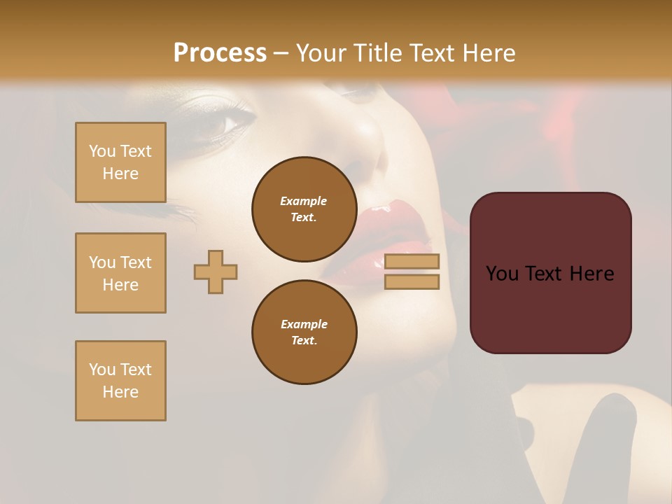 Mouth Classic Girl PowerPoint Template