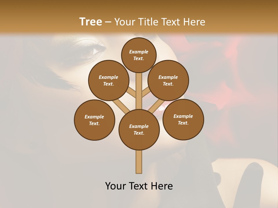 Mouth Classic Girl PowerPoint Template