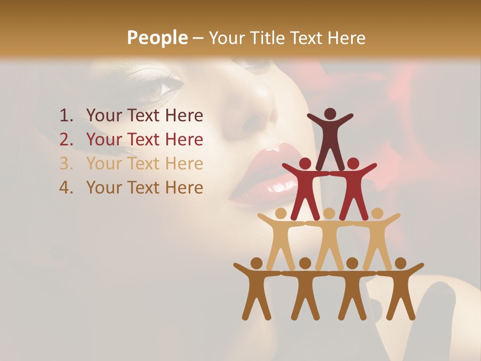 Mouth Classic Girl PowerPoint Template