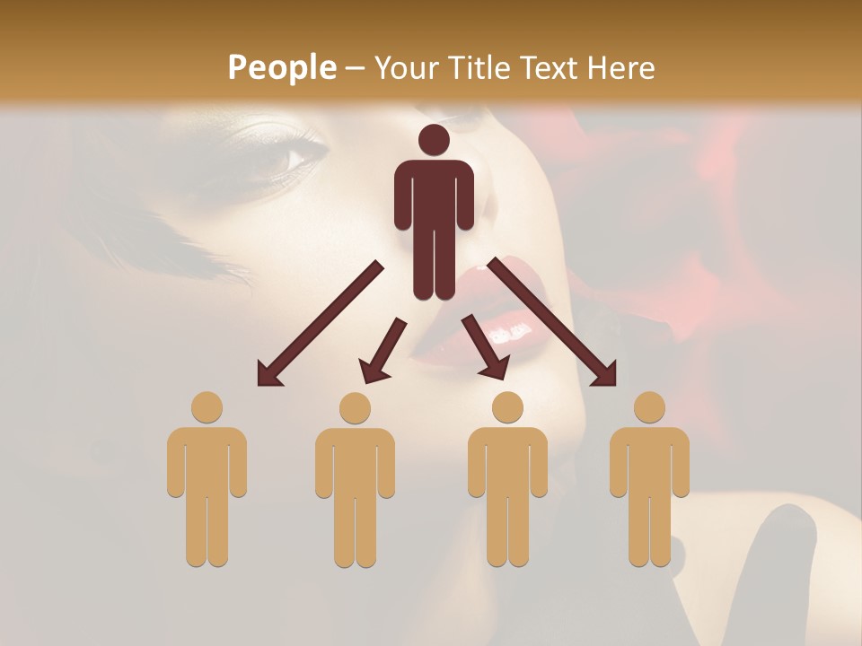 Mouth Classic Girl PowerPoint Template