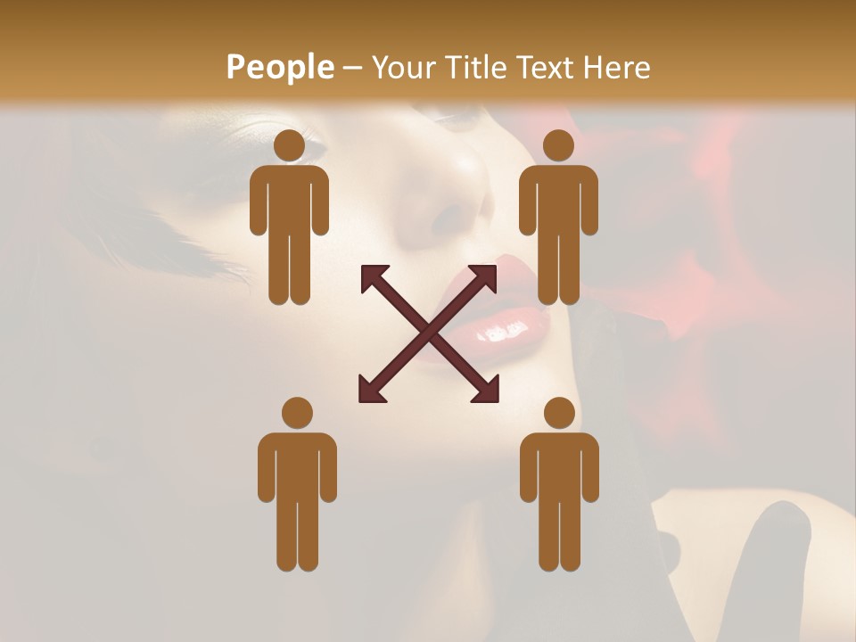 Mouth Classic Girl PowerPoint Template