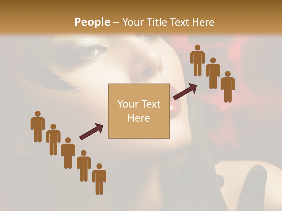 Mouth Classic Girl PowerPoint Template