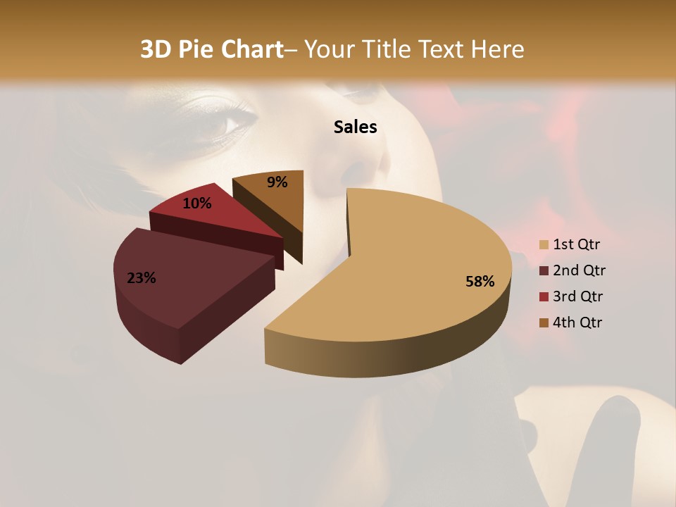 Mouth Classic Girl PowerPoint Template