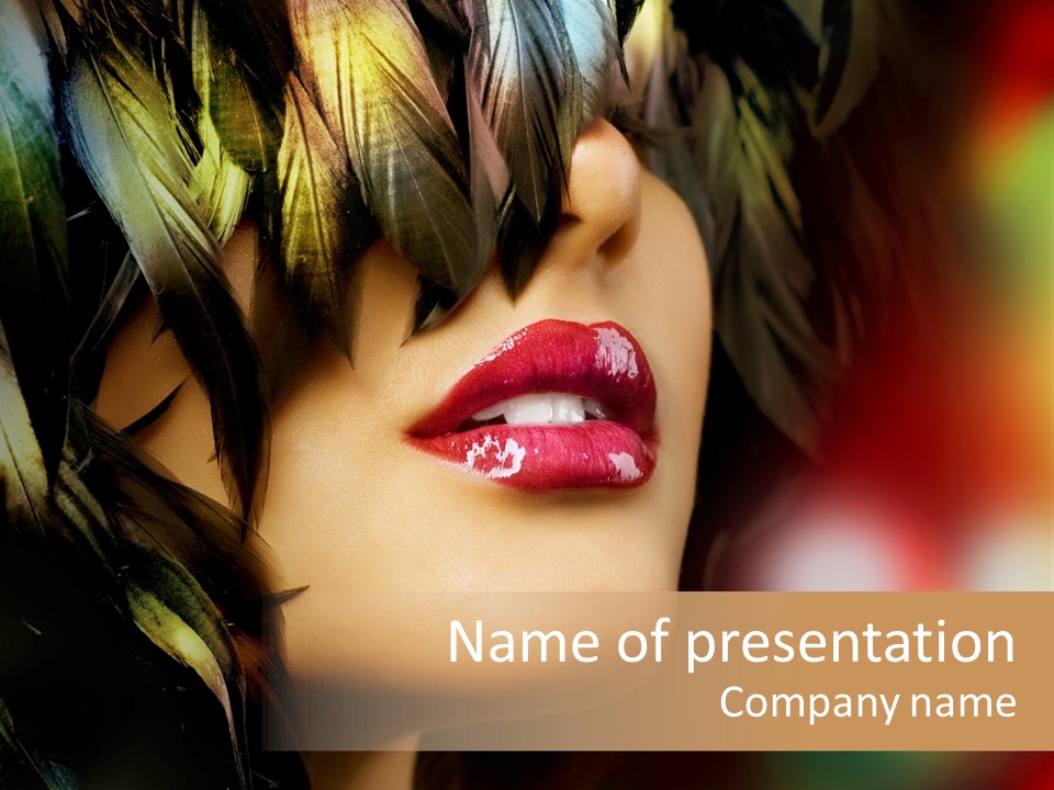 Makeup Skin People PowerPoint Template