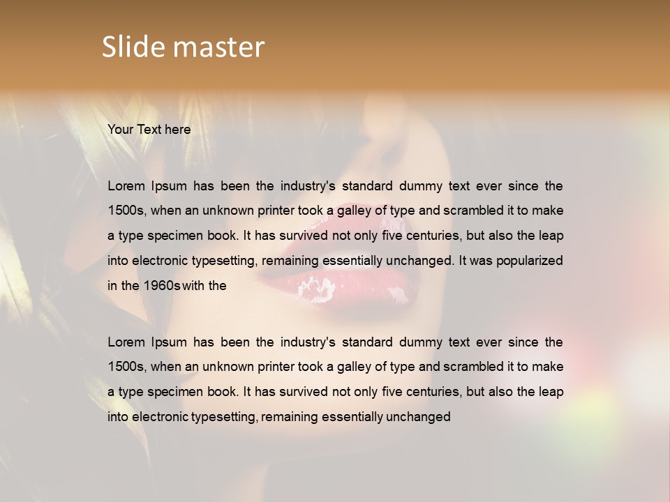 Makeup Skin People PowerPoint Template