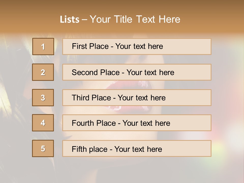Makeup Skin People PowerPoint Template