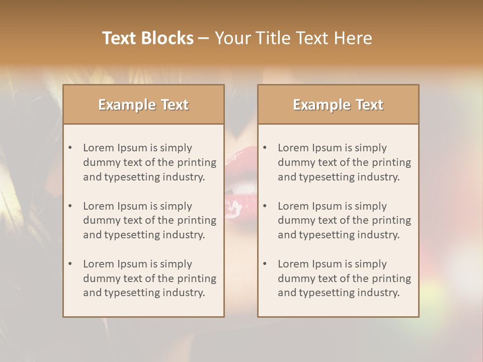 Makeup Skin People PowerPoint Template