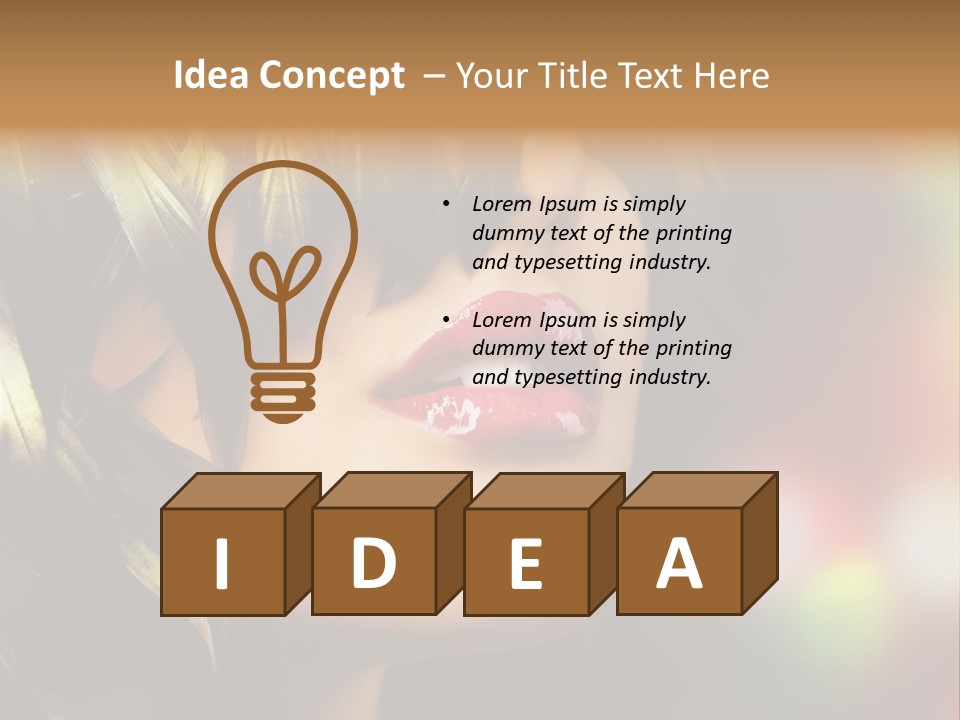 Makeup Skin People PowerPoint Template