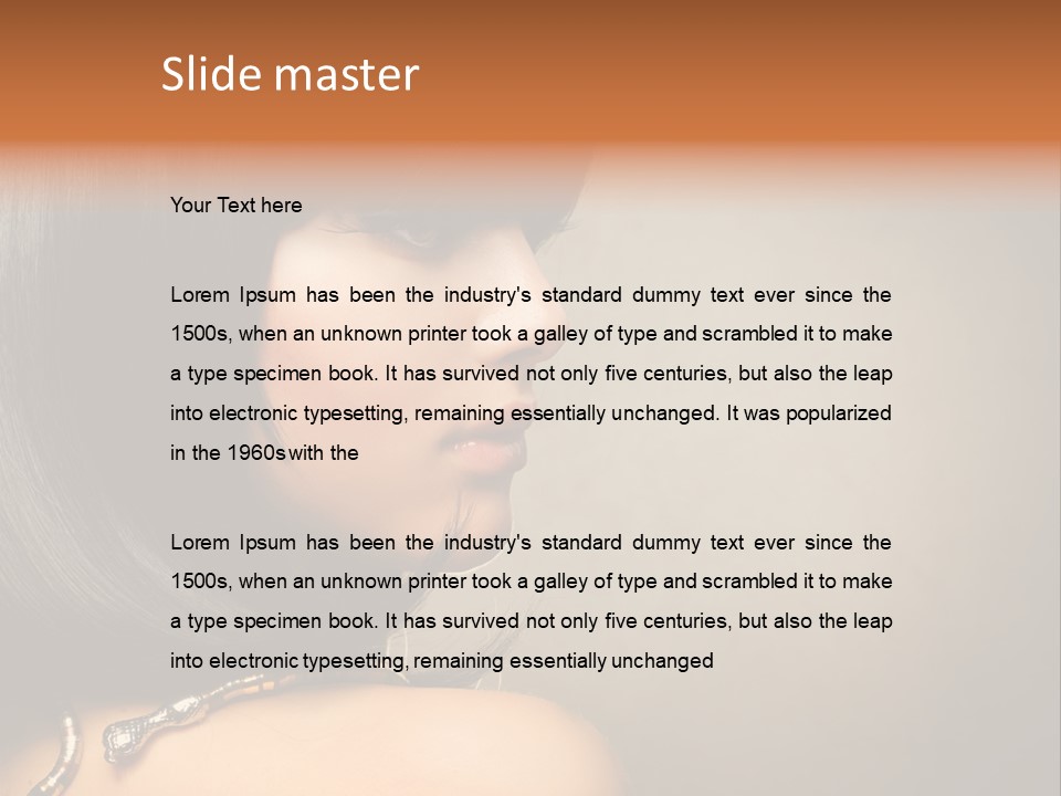 Black Long Background PowerPoint Template