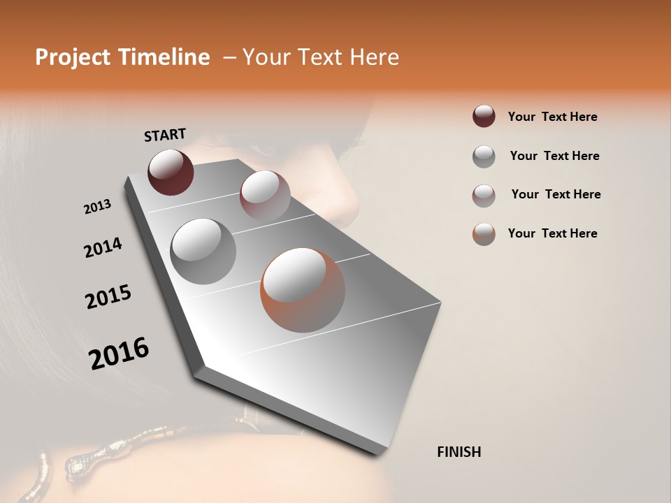 Black Long Background PowerPoint Template