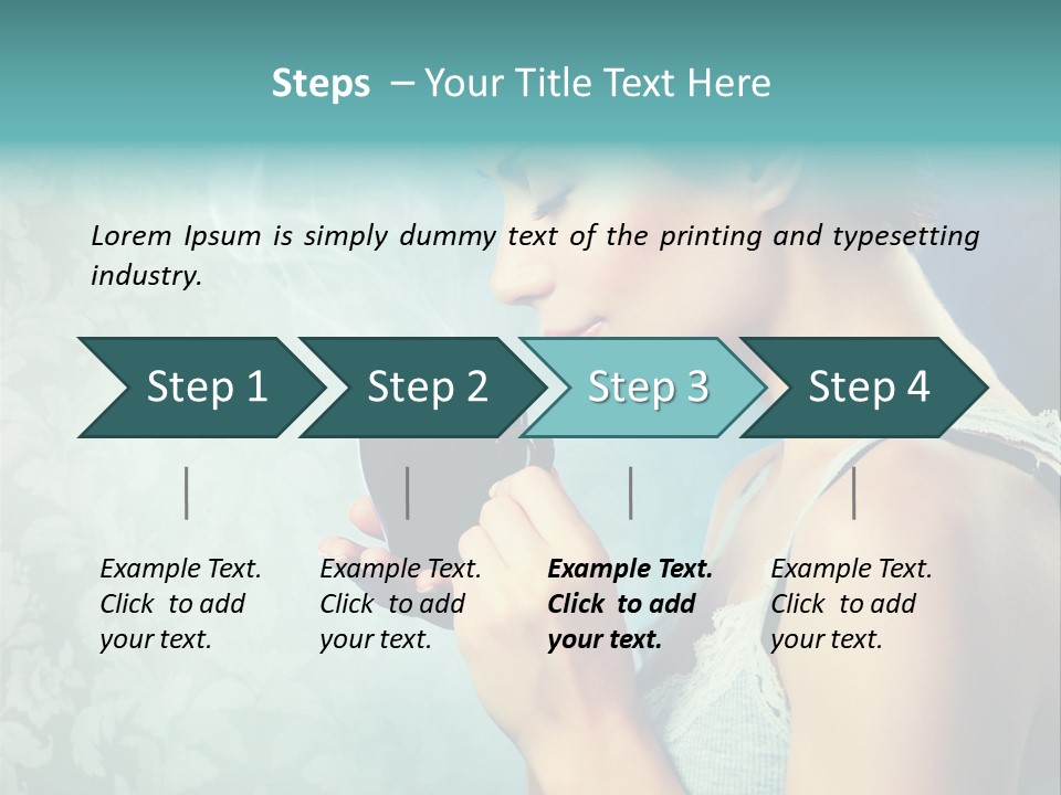 Cup Dark Latte PowerPoint Template